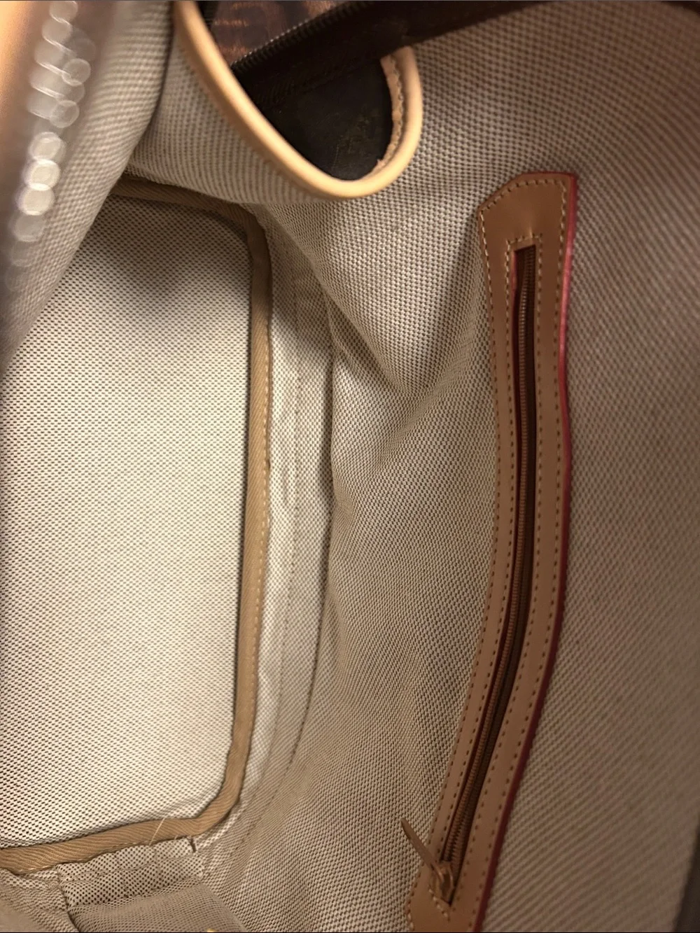 Tan and Brown Dooney & Bourke Satchel Bag